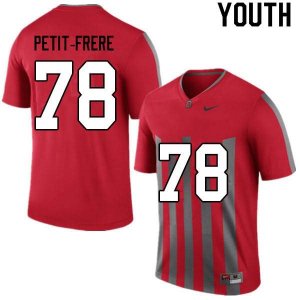 Youth Ohio State Buckeyes #78 Nicholas Petit-Frere Retro Nike NCAA College Football Jersey Wholesale WEA8344SZ